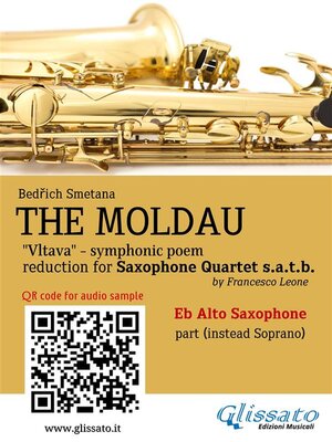 cover image of Eb Alto (instead soprano) Sax part of "The Moldau" for Saxophone Quartet